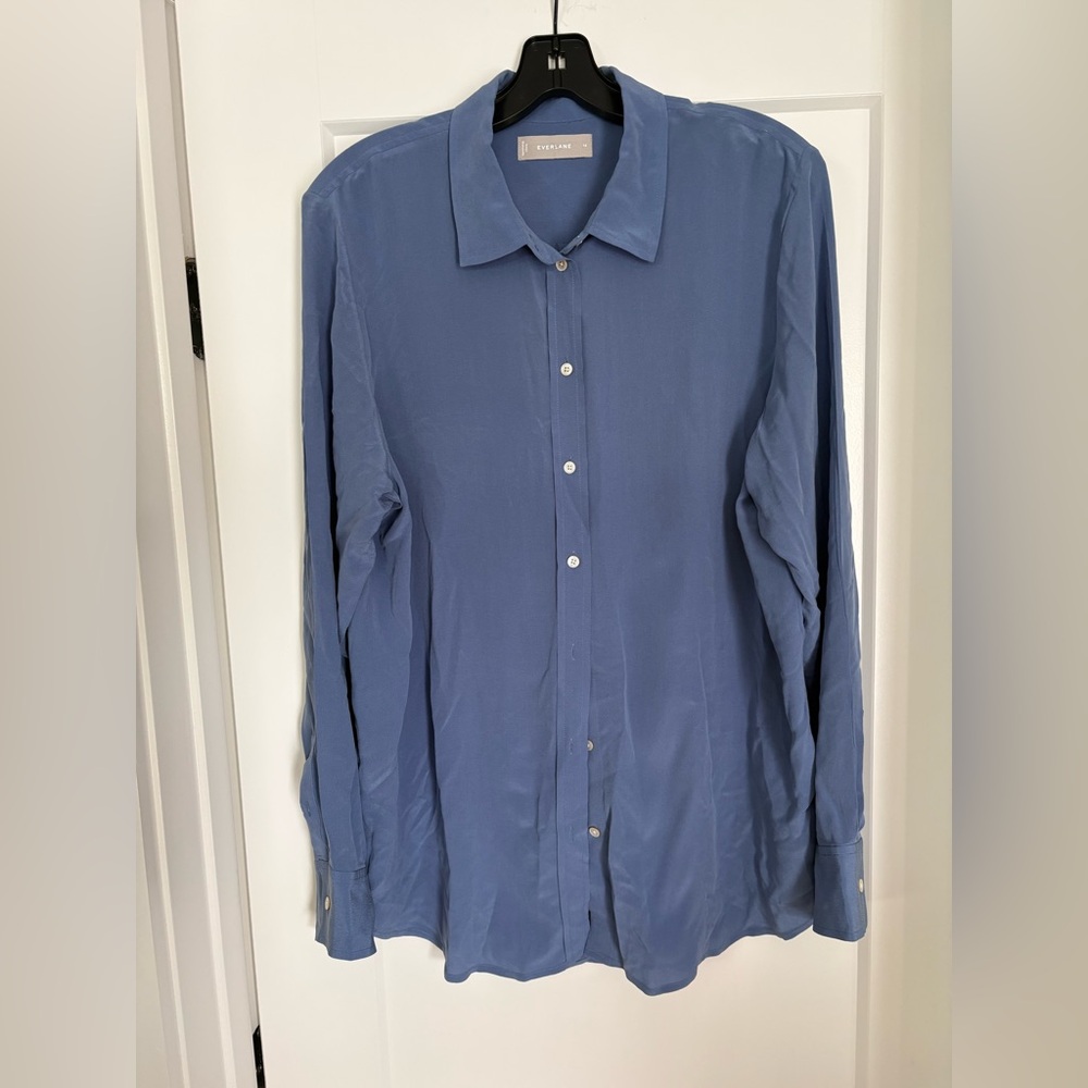 Everlane Relaxed Silk Shirt - Size 14